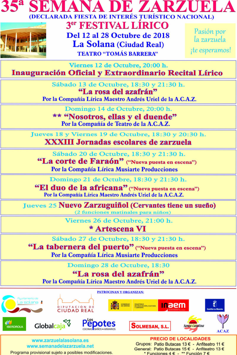Semana de la Zarzuela de La Solana